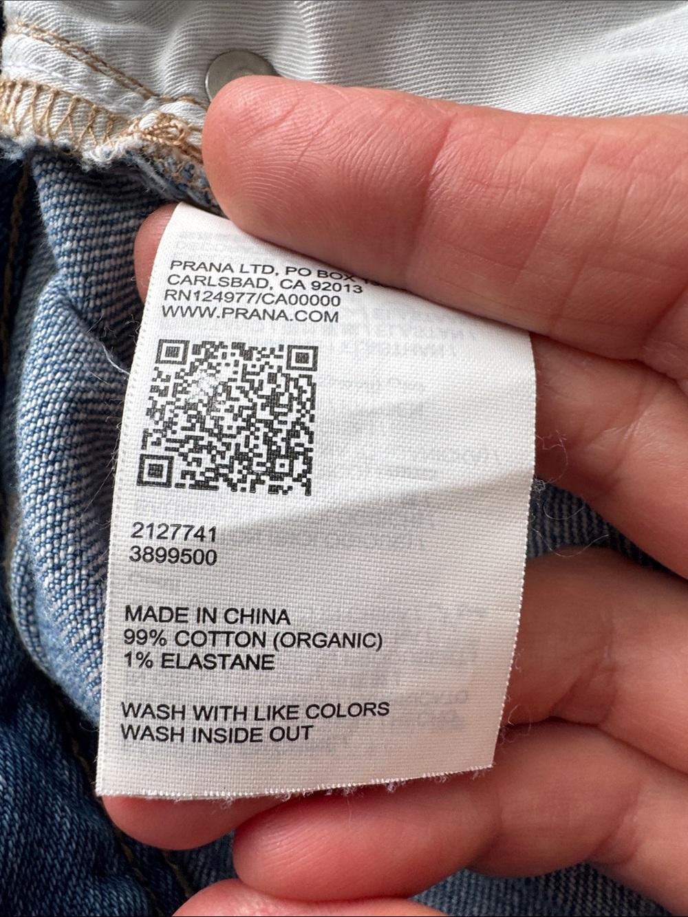 prAna Carlsbad 760 Standard Straight Organic Cotton Button Fly Jeans Men’s 32x32 - Picture 12 of 12